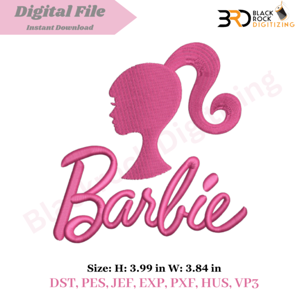 Barbie Embroidery Design
