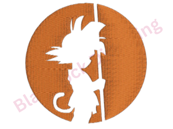 Dragon Ball Goku Embroidery Design