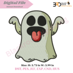 Halloween Ghost Embroidery Design