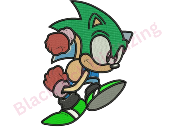 Sonic the Hedgehog Embroidery Design File